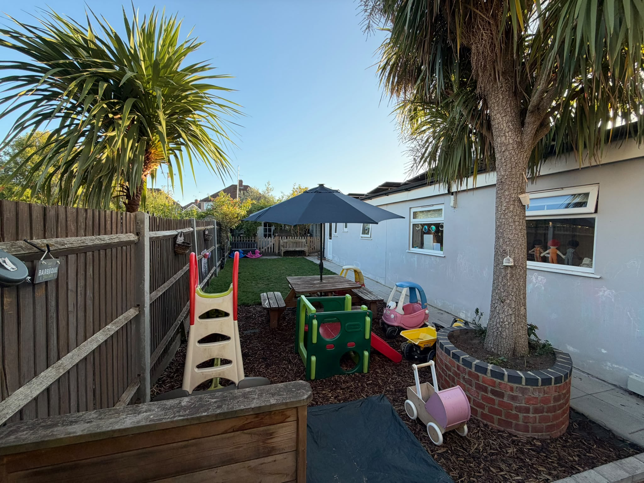The garden at Nursery Room