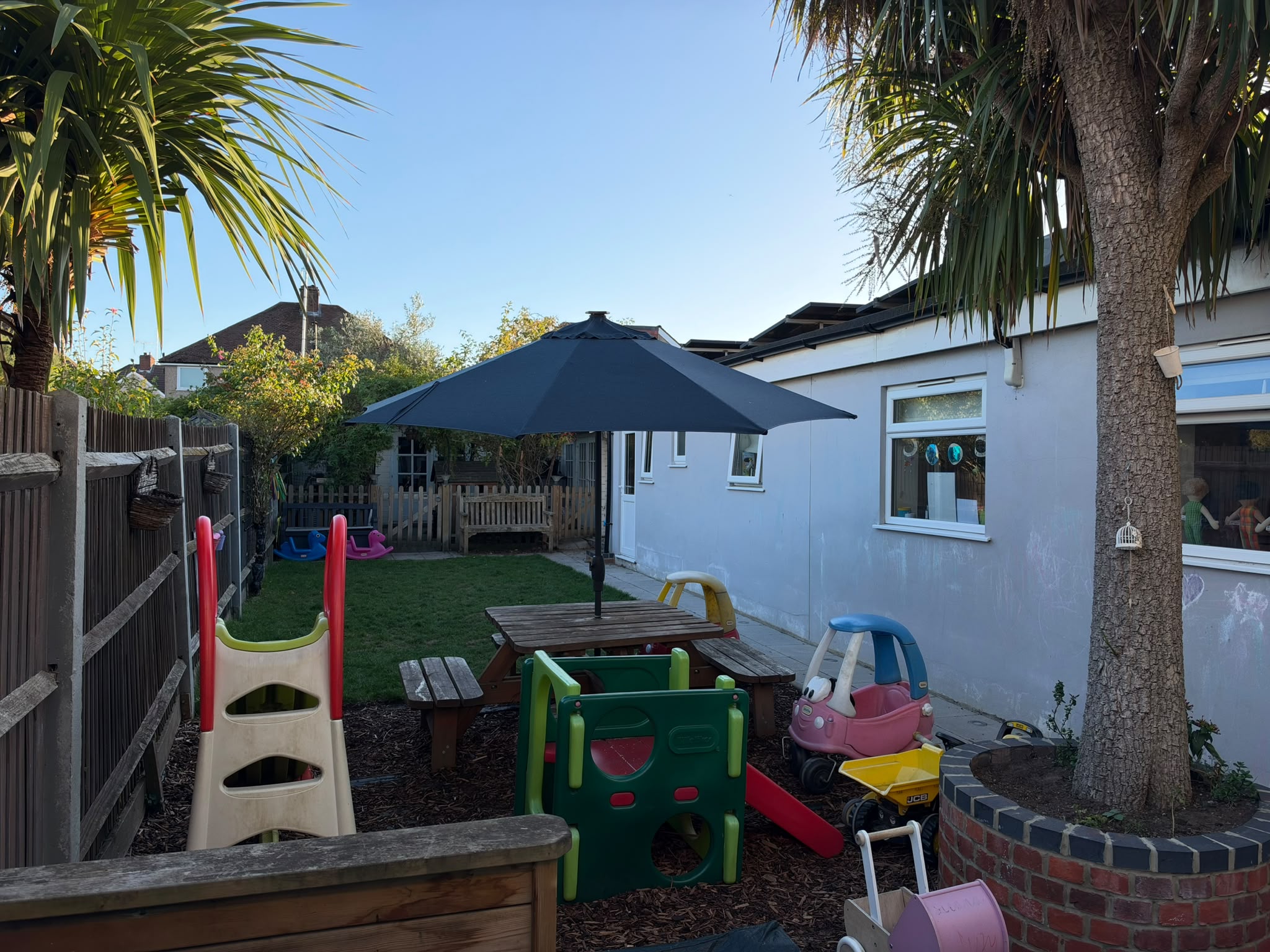The garden at Nursery Room